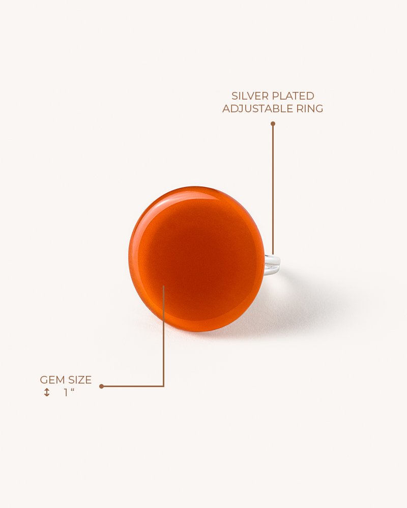 Circle Ring – Bright Orange